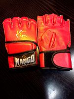 Перчатки для рукопашного боя Kango Fitness 8204, красные, размер M