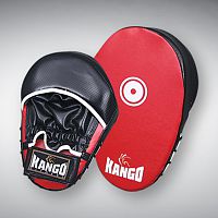 Лапы боксерские прямые Kango Fitness 8301, красно-чёрные