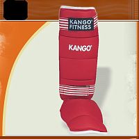 Защита голени и стопы Kango Fitness 8905, красная, размер S