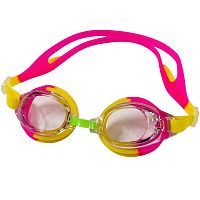 Очки для плавания детские (жёлто-розовые) E36884. 130515