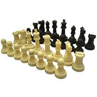 Набор шахматных фигур, матовый пластик 6см D26163. 129704